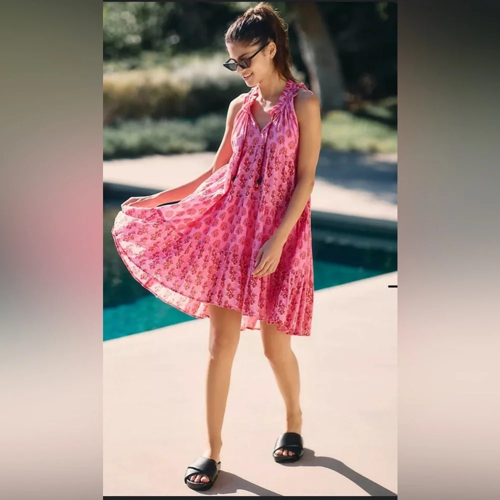 New Anthropologie Ro’s Garden Sofia Dress $235 Xs Pink Floral